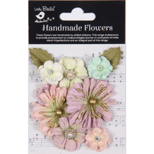 Little Birdie Crafts- Handmade Flowers- Liora- Fairy Garden- 10pc