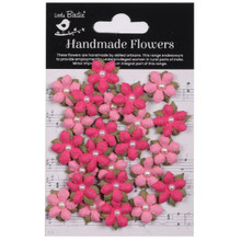Little Birdie Crafts- Handmade Flowers- Elira- Precious Pink- 24pc
