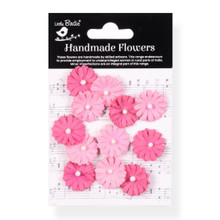 Little Birdie Crafts- Handmade Flowers- Larisa- Precious Pink- 6pc