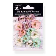 Little Birdie Crafts- Handmade Flowers- Embossed Daisies- Fairy Garden- 12pc