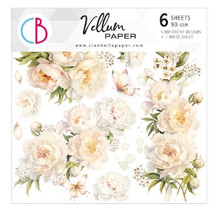 Ciao Bella Vellum Fussy Cut 6x6 Papers 6/pkg - Always & Forever