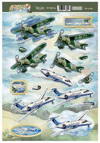 Hunkydory Crafts By Land, Sea, and Air- Decoupage Topper Sheet- Taking Flight DECTOP932