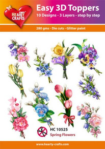 Hearty Crafts Easy 3D Toppers Spring Flowers HC10525