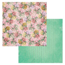 Bo Bunny- Willow & Sage- 12x12 Double-sided Paper- Hydrangeas- 2pc