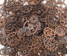 Metal Art Embellishments Gears in Mixed Sizes - 1oz - All Red Copper