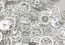 Metal Art Embellishments Gears in Mixed Sizes - 1oz - All silver