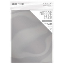 Craft Perfect Mirror Card Satin - Frosted Silver