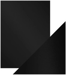 Craft Perfect- Satin Finish Mirror Card 8.5"x11"- Black Velvet