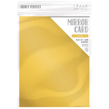 Craft Perfect Mirror Card Satin - Gold Pearl
