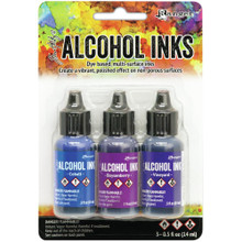 Ranger Tim Holtz Alcohol Inks- 3PKG- Indigo/Violet Spectrum