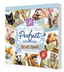 Hunkydory Crafts Adorable Animals Picture Perfect 8x8'' Paper Pad PICPERF128