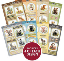 Hunkydory Crafts Adorable Animals Luxury Card Toppers- ADOR101
