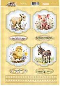 Hunkydory Crafts Adorable Animals Luxury Card Topper- Farmyard Fun ADOR703