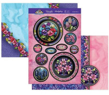 Hunkydory Crafts Stained Glass Florals Luxury Topper Set- Brightest Blooms