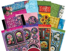 Hunkydory Crafts Stained Glass Florals Luxury Topper Collection SGFLORAL101