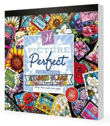 Hunkydory Crafts Stained Glass Florals Picture Perfect 8x8'' Paper Pad PICPERF127