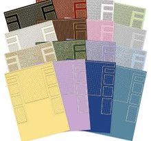 Hunkydory Crafts 350gsm Cards & Envelopes- Foiled Pattern Stepper Cards