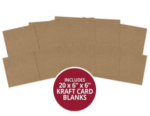 Hunkydory Crafts 6"x6" Cards & Envelopes- Kraft