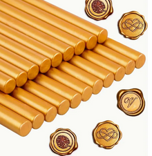 Sealing Wax Metallic Golden Sticks for Use with a Glue Gun