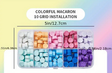 Sealing Wax Pellets in 10-Grid Storage box Colorful Macaron