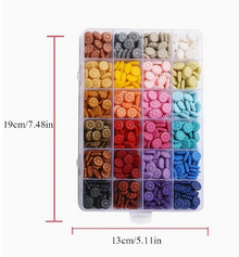 Sealing Wax 24-Grid Box Blossoms Shape Colorful Macron Wax Beads