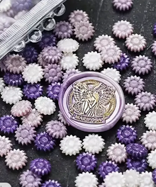 Sealing Wax SW Purple Cloud Fairy Sunflower Shape 100pcs/bag