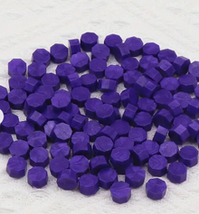 Sealing Wax Metallic Purple Octagon Shape 100pcs/bag