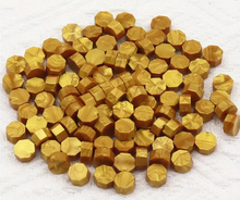 Sealing Wax Metallic Golden Octagon Shape 100pcs/bag