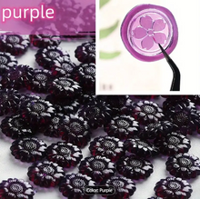 Sealing Wax Transparent Purple Sunflower Shape 100pcs/bag
