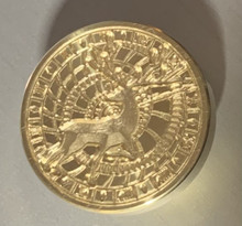 Sealing Wax Seal Stamp - Brass Astronomical Clock Elk