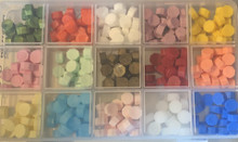 Sealing Wax 15-Grid Box Octagon Shape Rainbow Wax Beads