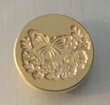 Sealing Wax Seal Stamp Brass Seal Butterfly and Flowers
