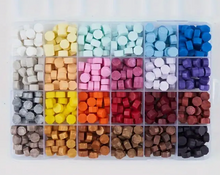 Sealing Wax 24-Grid Box Octagon Shape Colorful Macron Wax Beads