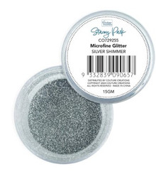 Couture Creations- Stacey Park Microfine Glitter- 15gm- Silver Shimmer