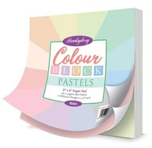 Hunkydory Crafts Colour Block Pastels 8"x8" Paper Pad- Matt