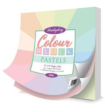 Hunkydory Crafts Colour Block Pastels 8"x8" Paper Pad- Silk