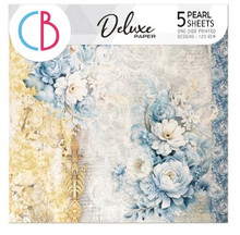 Ciao Bella Deluxe Paper 6x6 Pearl Papers 5 /pkg - Midnight Spell