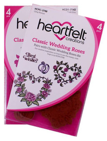 Bundle- Heartfelt Creations Classic Wedding Roses Stamp & Die Set