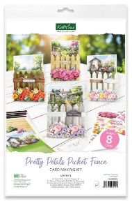 Katy Sue- Card Making Kit- Pretty Petals Picket Fence