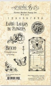 Graphic 45 Flower Market Stamp Set