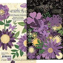 Graphic 45 Flower Assortment—Shades of Purple