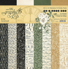 Graphic 45 12 x 12 Patterns & Solids- P.S. I Love You