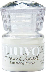 Nuvo Embossing Powder Fine Detail .68oz, Crystal Clear
