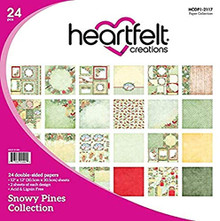 Heartfelt Creations Paper Collection 12x12- Snowy Pine- Imperfect