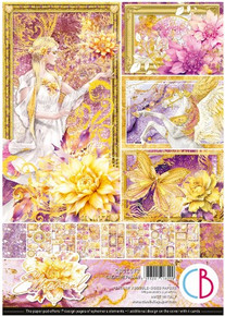 Ciao Bella A4 Creative Pad- 9 Double-sided papers- Ethereal