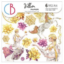 Ciao Bella Vellum Fussy Cut 6x6 Papers 6/pkg - Ethereal