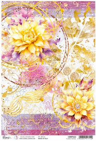 Ciao Bella Papercrafting A4 Rice Paper- Piuma Flower Festival