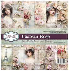 Creative Expressions- Taylor Made Journals Chateau Rose 8 in x 8 in Paper Pad