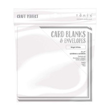 Craft Perfect Cards & Envelopes 7x7 White - 300gsm 9302e