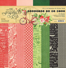 Graphic 45 12x12 Patterns & Solids Pack- Sunshine on My Mind